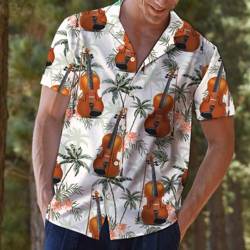 Men’s Hawaiian Cotton Beach Shirt – Breathable Stretch Casual Summer Shirt, S–3XL