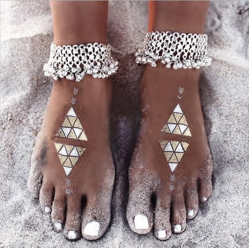 Ethnic Style Anklet with Bells and Tassels