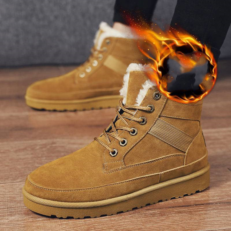 Thickened Warm Rhubarb Fur Snow Boots