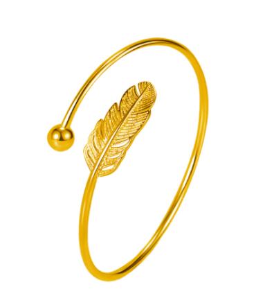 925 Plated Vintage Feather Bracelet for Women