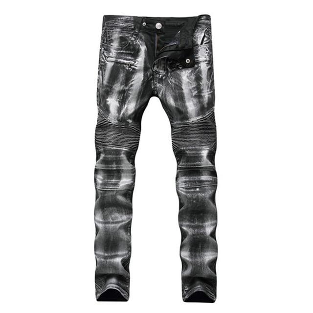 Men’s Slim Fit Stretch Denim Jeans – 75% Cotton Flexible Blue & Black Jeans, Sizes 28–42