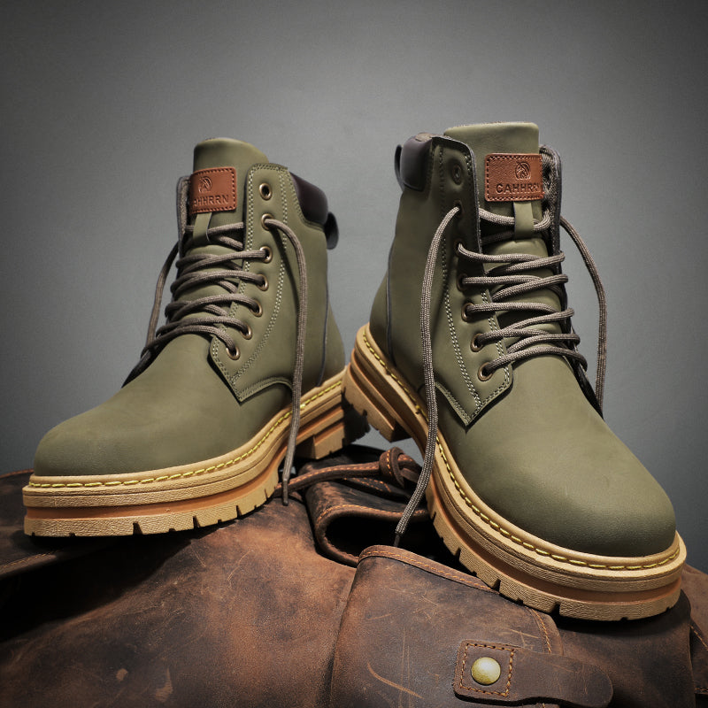 Unisex Big Yellow Martin Boots – Bold Couple Casual Footwear