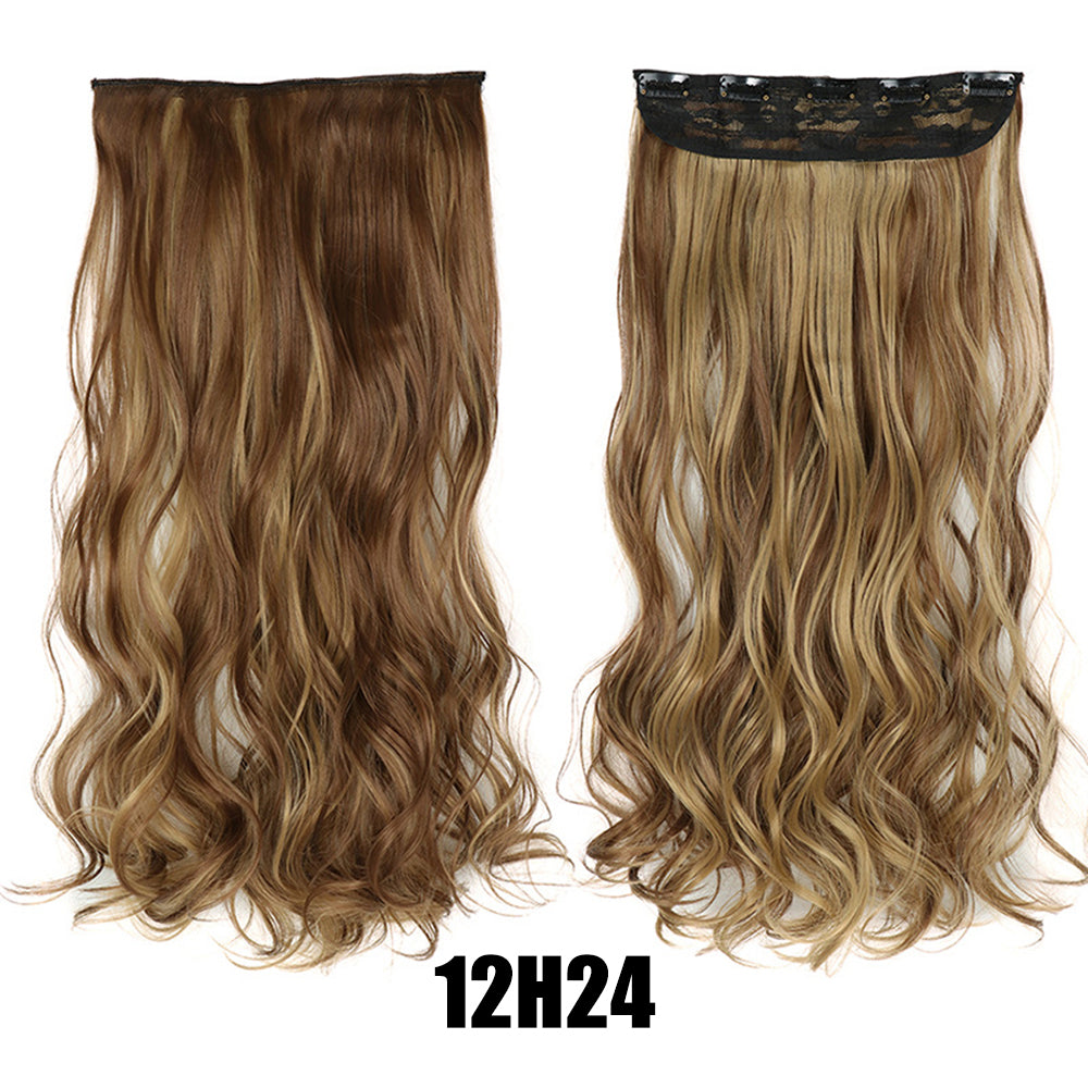 56cm Big Wavy Long Curly Hair Extensions for Women – Lightweight Natural-Look Synthetic Hair