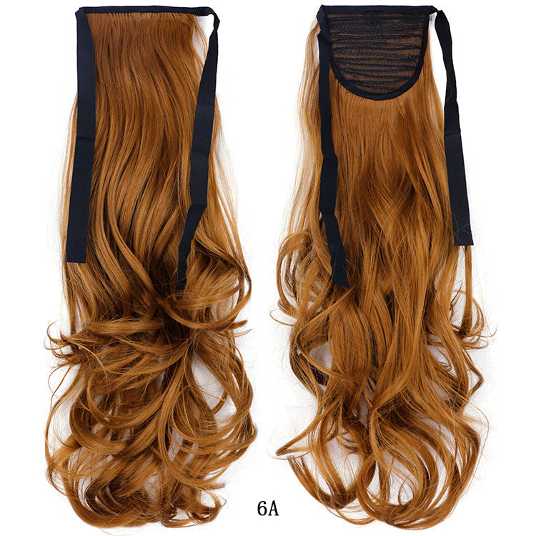 50cm Invisible Ponytail Hair Extension for Women – High-Temperature Silk, 47 Colors