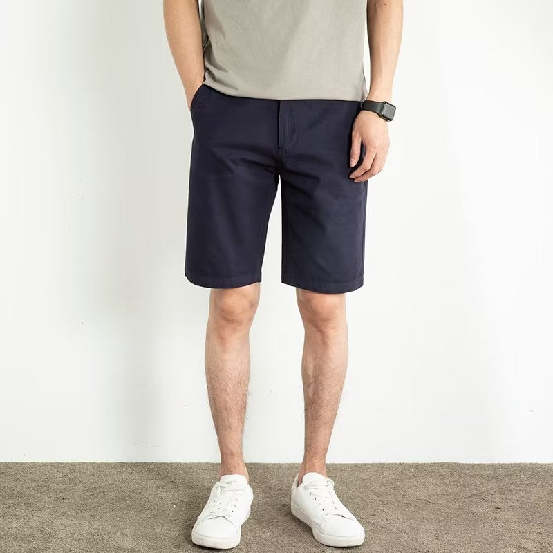 Men’s Casual Loose Cropped Pants – Elastic Waist Summer Capri Pants