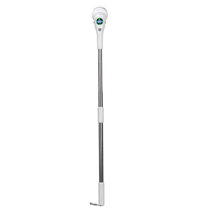 8-in-1 Rotating Cleaning Brush – Waterproof Electric Home Scrubber with Night Light