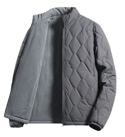 Men’s Padded Casual Jacket – Warm Single-Piece Outerwear – USA