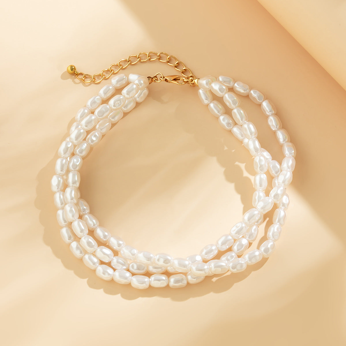 Minimalist French-Inspired Pearl Choker Necklace