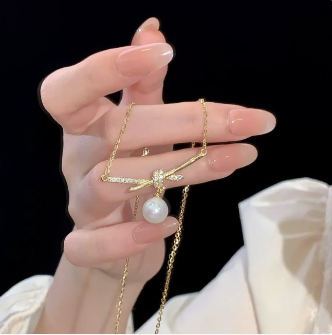 S925 Sterling Silver Pearl Necklace