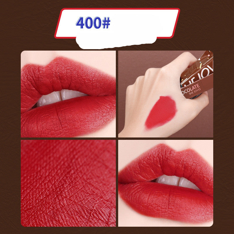 Matte Lip Glaze – Velvety Long-Lasting Lipstick in 8 Shades