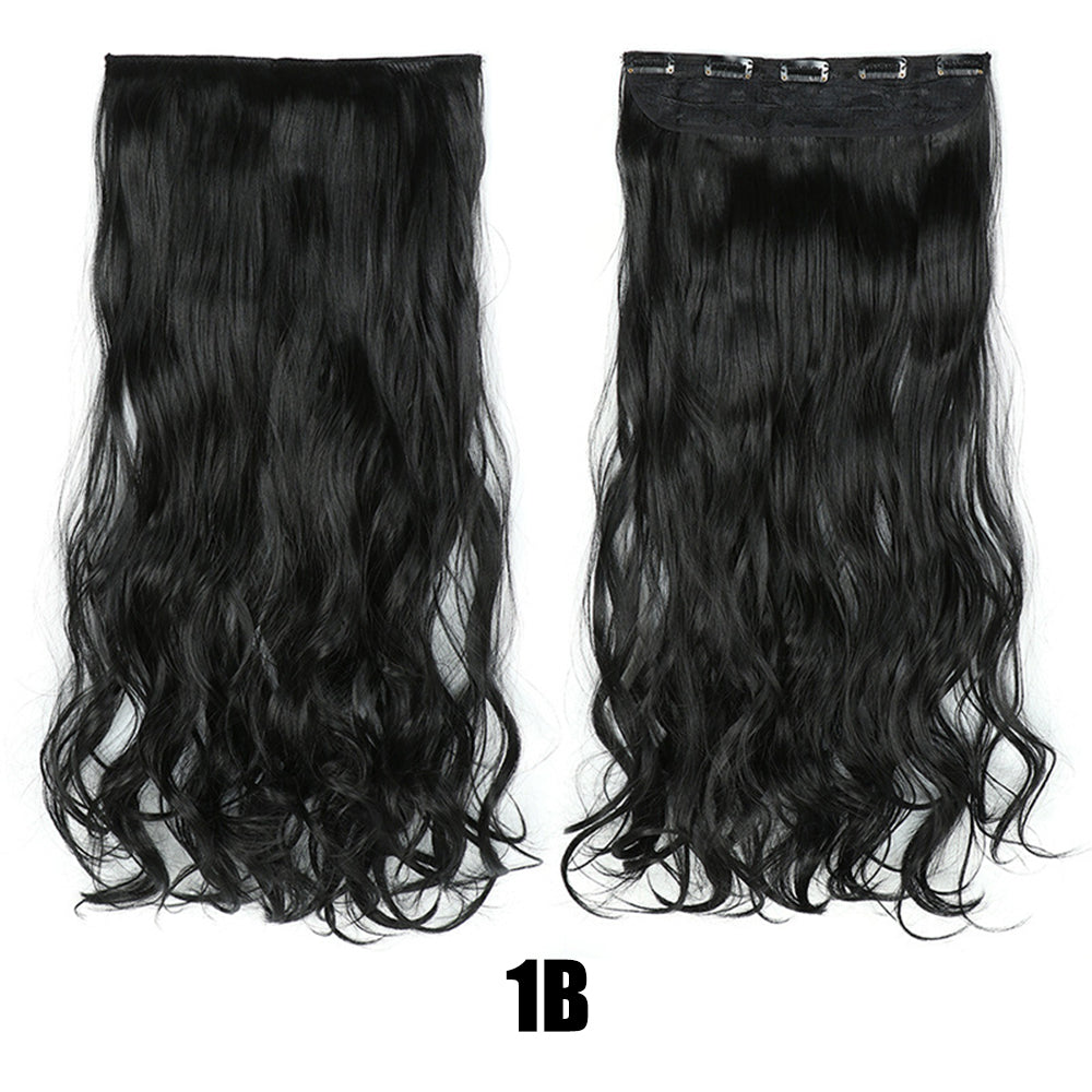 56cm Big Wavy Long Curly Hair Extensions for Women – Lightweight Natural-Look Synthetic Hair