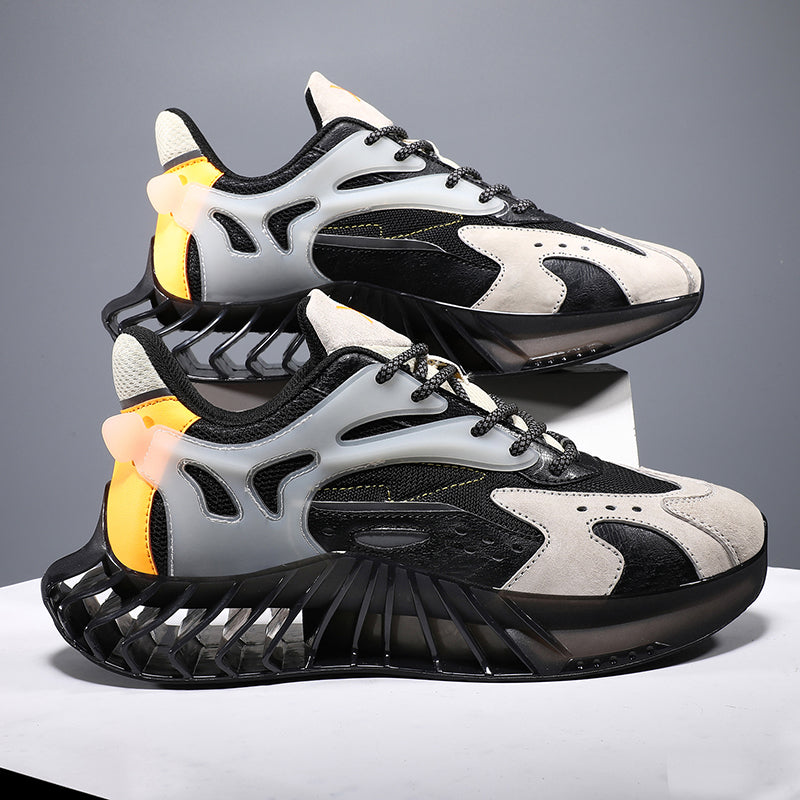 Korean Style Casual High Top Dad Sneakers for Men