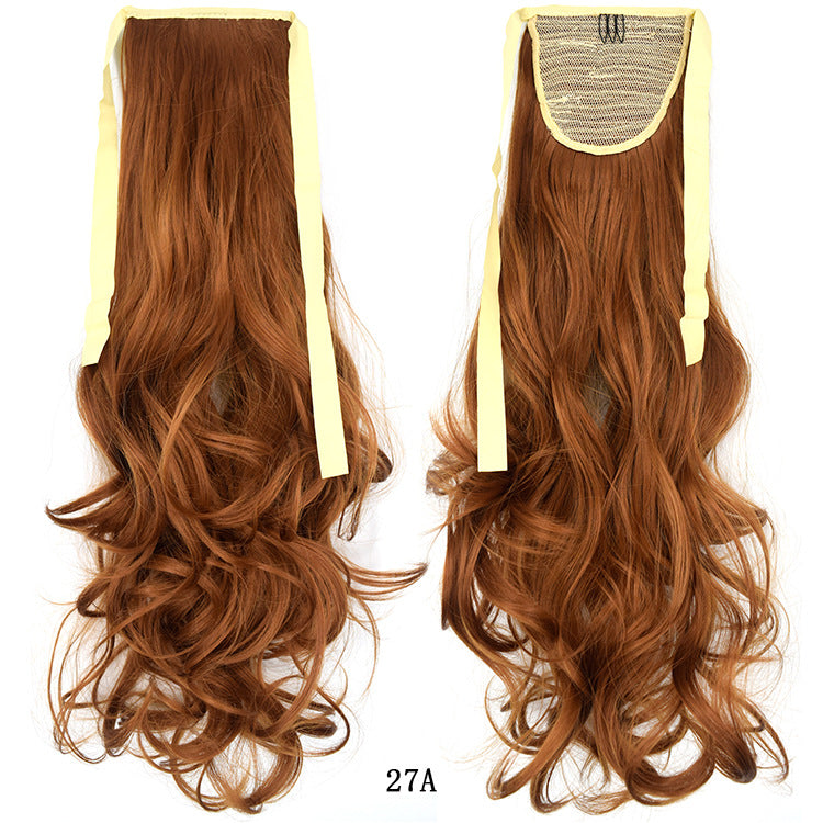 50cm Invisible Ponytail Hair Extension for Women – High-Temperature Silk, 47 Colors