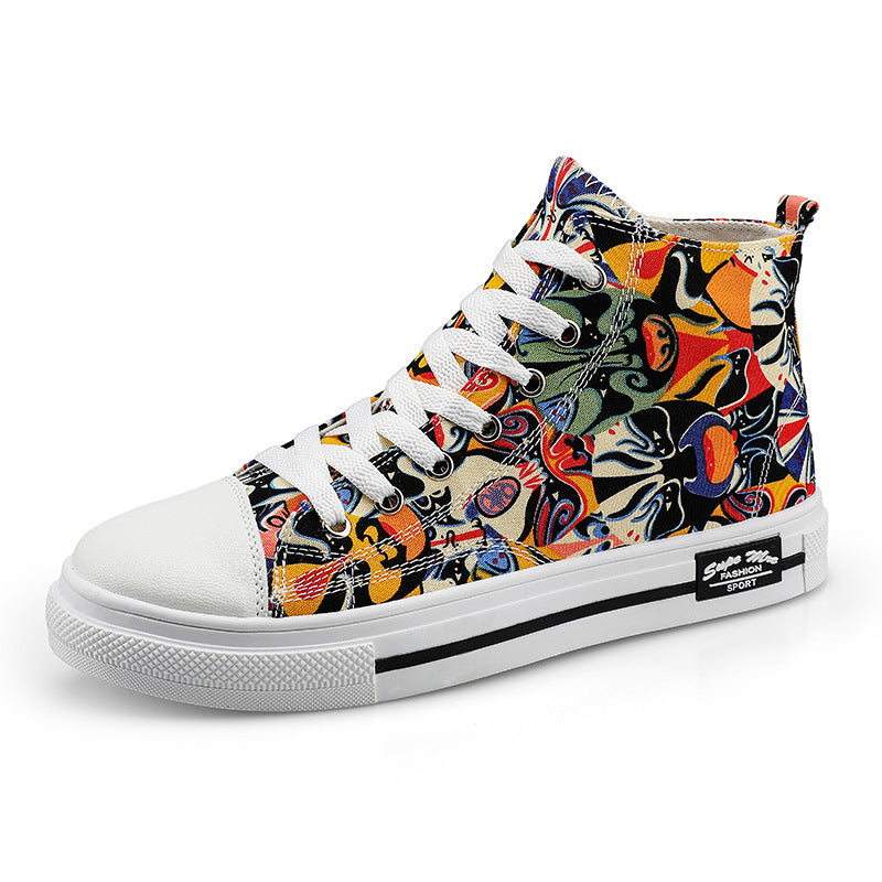 Children’s High-Top Canvas Sneakers – Stylish Casual Shoes for Kids