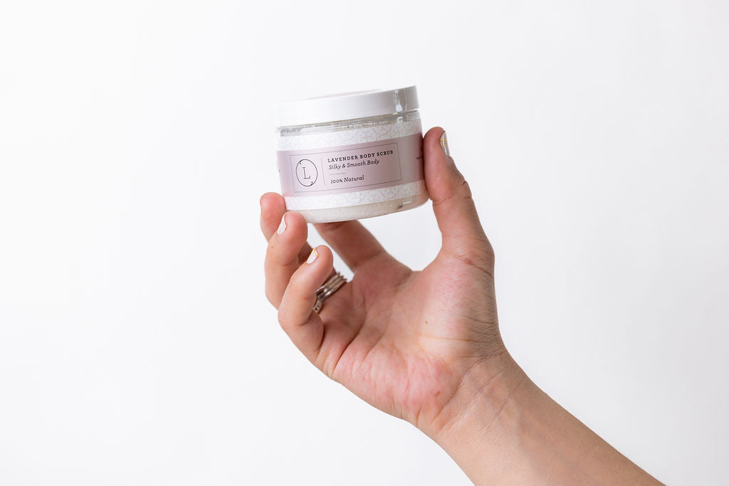 Lavender Body Salt Scrub – Handmade Natural Exfoliating Skin Treatment
