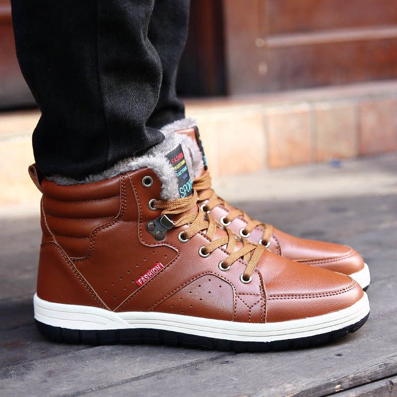Men's High Top Cotton Sneakers