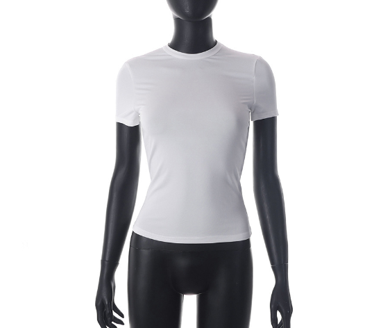 Casual Solid Color Cropped T-Shirt for Women