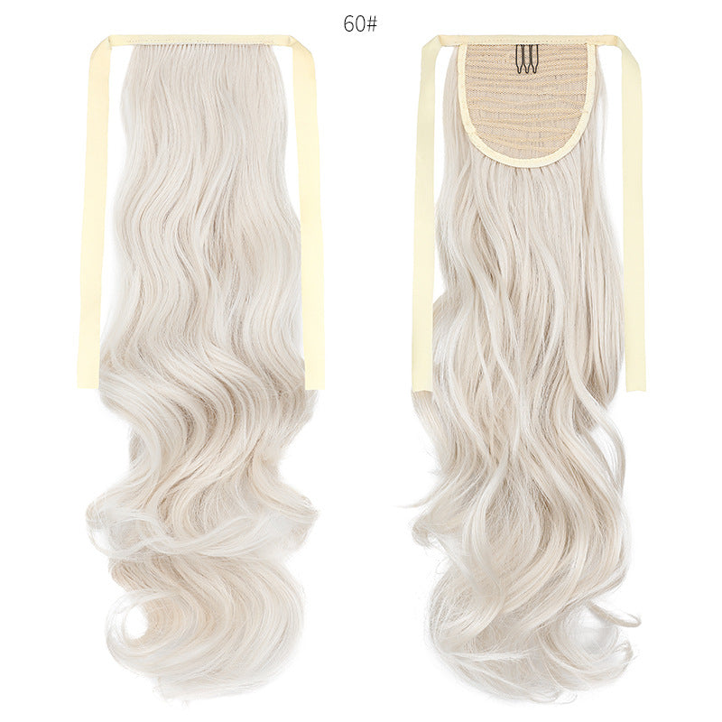 50cm Invisible Ponytail Hair Extension for Women – High-Temperature Silk, 47 Colors