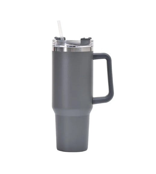 Bingba 40oz Stainless Steel Insulated Cup – Double-Wall Travel Tumbler with Straw