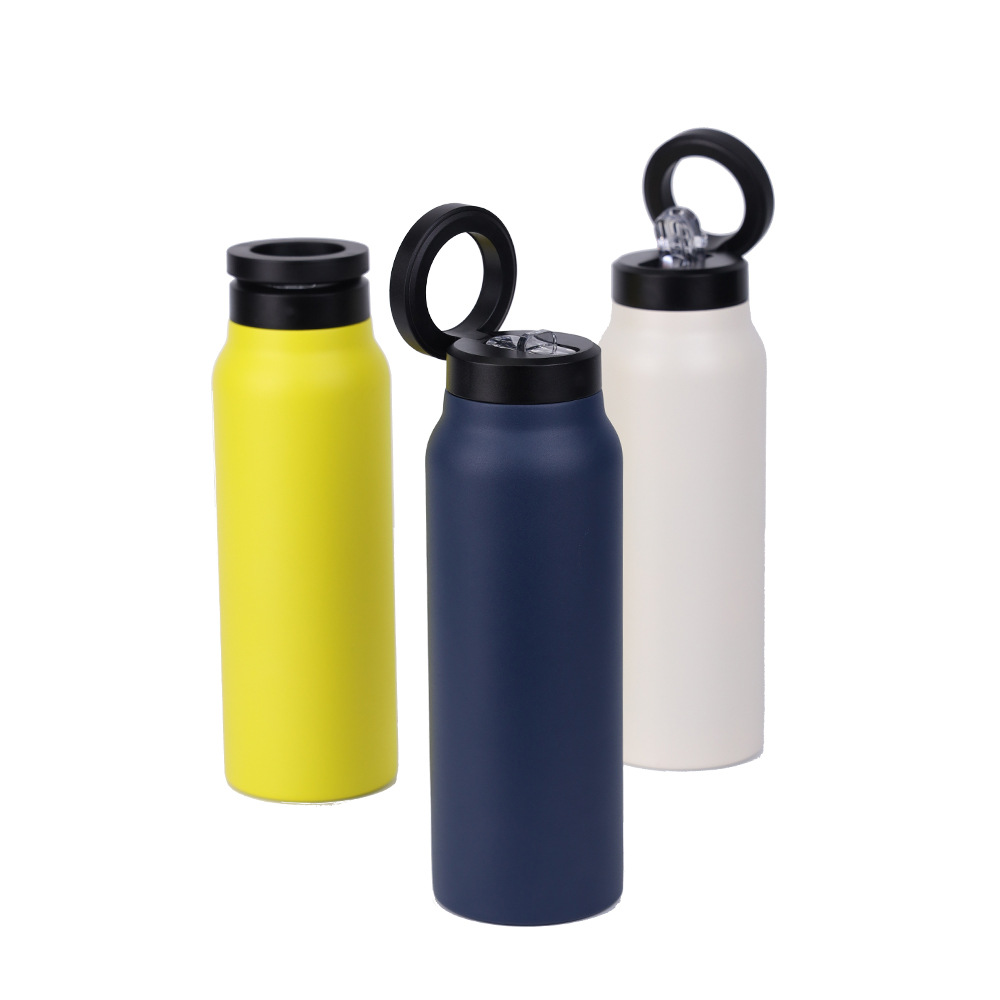 Stainless Steel Water Bottle with Magnetic Lid – Reusable Insulated Travel Bottle