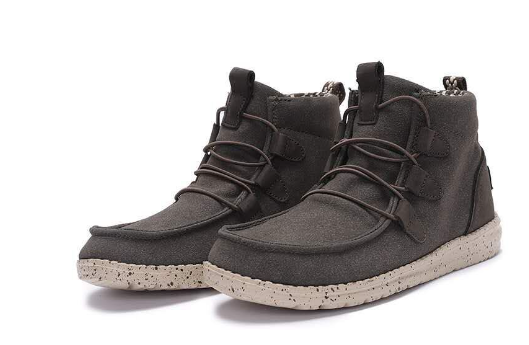 Canvas Flat Ankle Boots