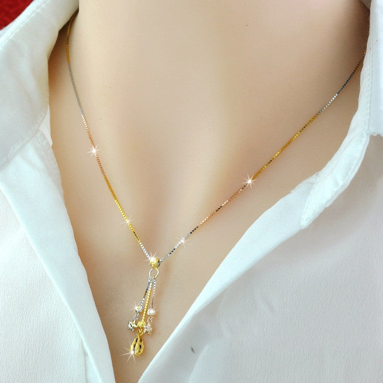 925 Silver Tassel Pendant Necklace