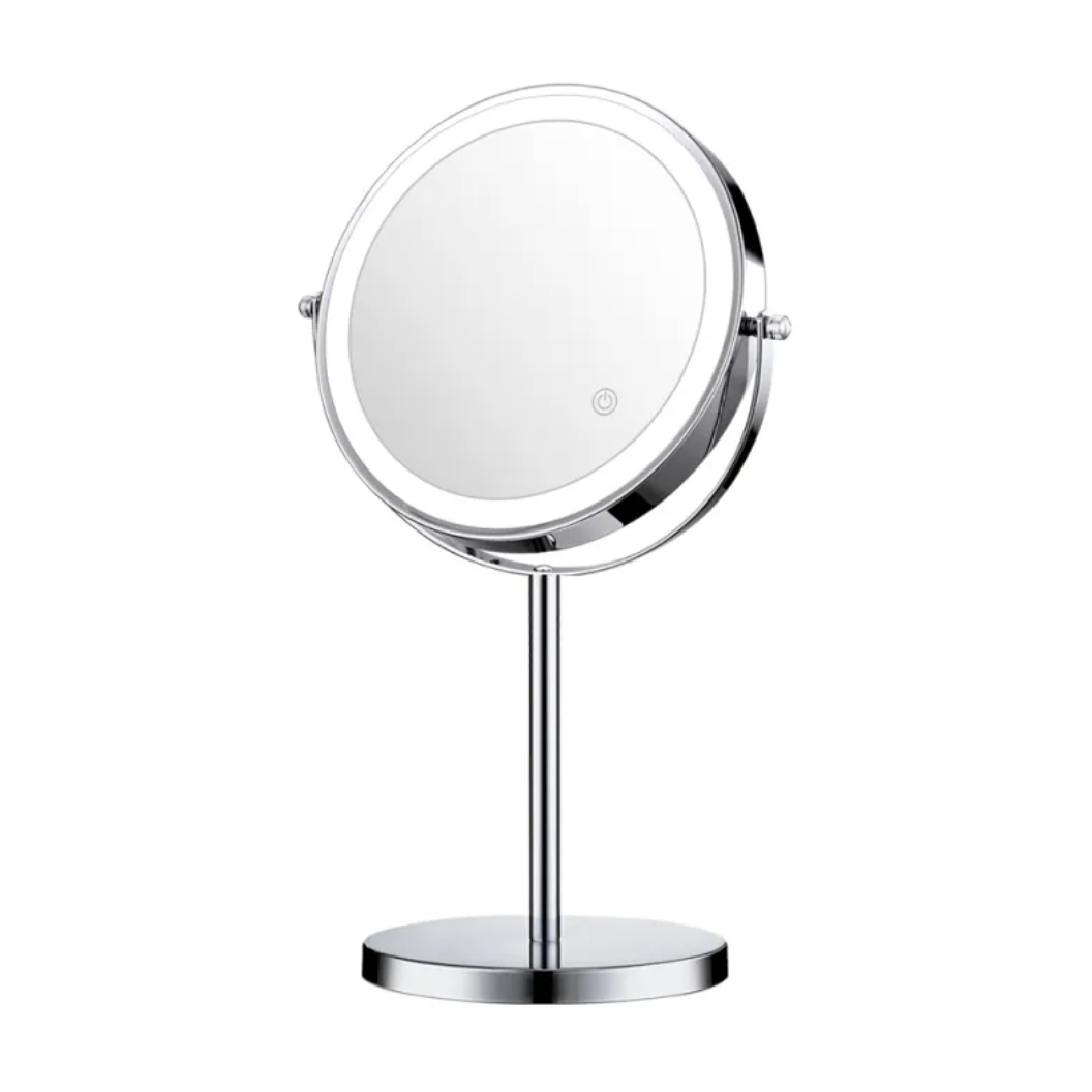 LED Makeup Magnifying Mirror – 8" 3X Magnification with Three-Color Lighting