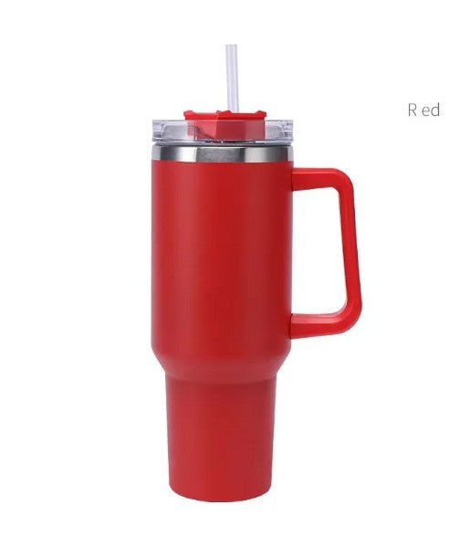Bingba 40oz Stainless Steel Insulated Cup – Double-Wall Travel Tumbler with Straw