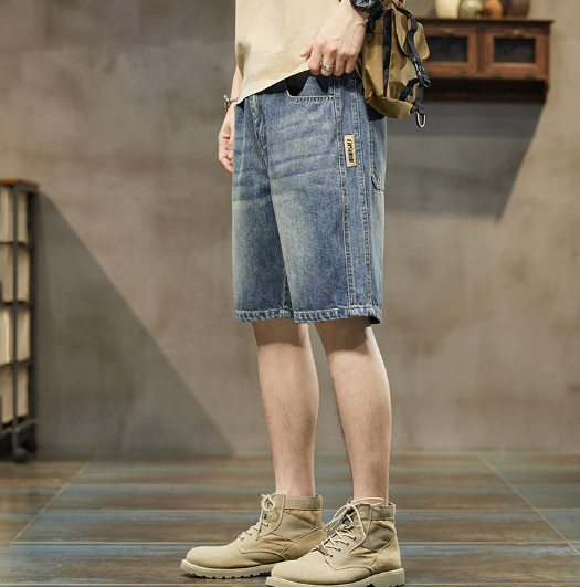 Men’s Stretch Denim Five-Point Shorts – Comfortable Casual Summer Shorts
