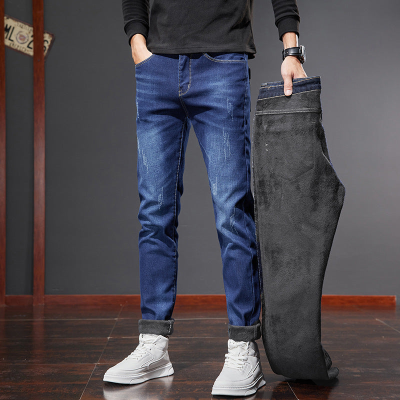 Men’s Stretchy Soft Slim Fit Jeans – Casual Denim Trousers
