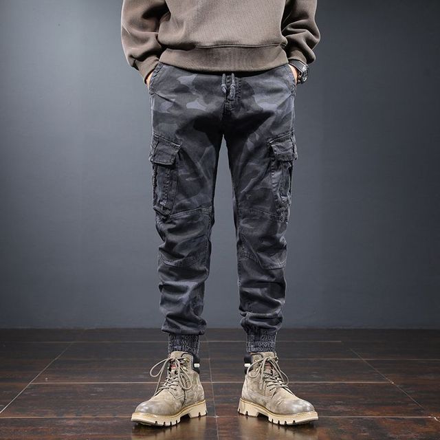 Men’s Cargo Tactical Pants – Casual Multi-Pocket Utility Trousers
