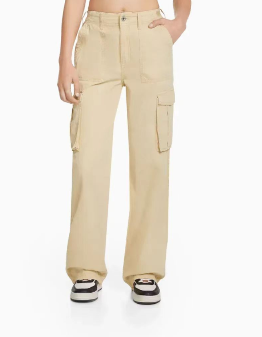 High Waist Cargo Pants – Skinny Fit Stretch Pants for Women