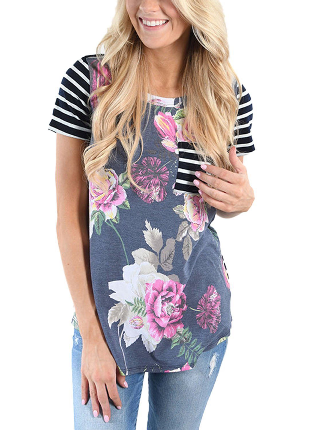 Women’s Summer Maternity Nursing Top – Breastfeeding Casual Shirt
