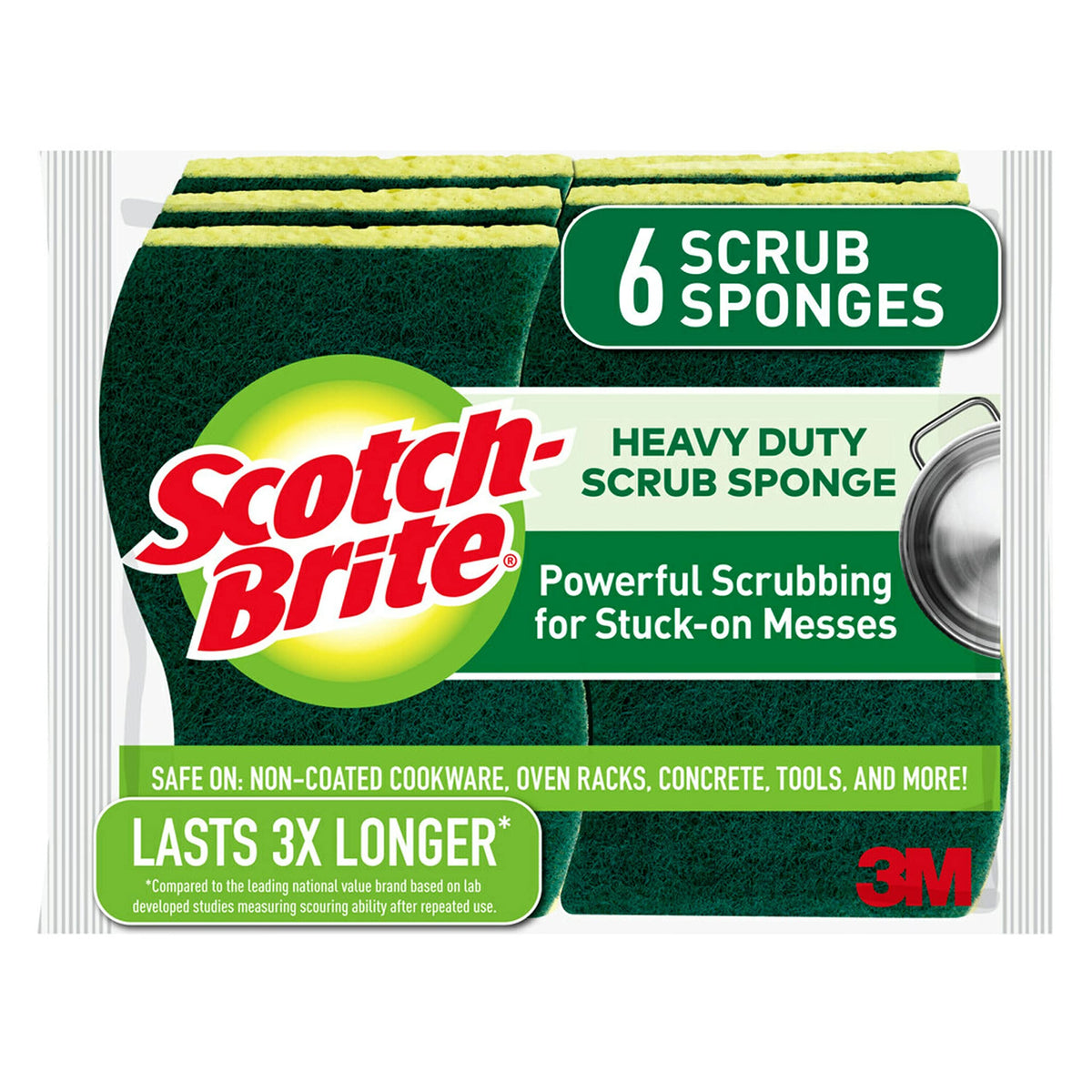 Heavy-Duty Kitchen Scrub Sponges – 36-Piece Long-Lasting Cleaning Set