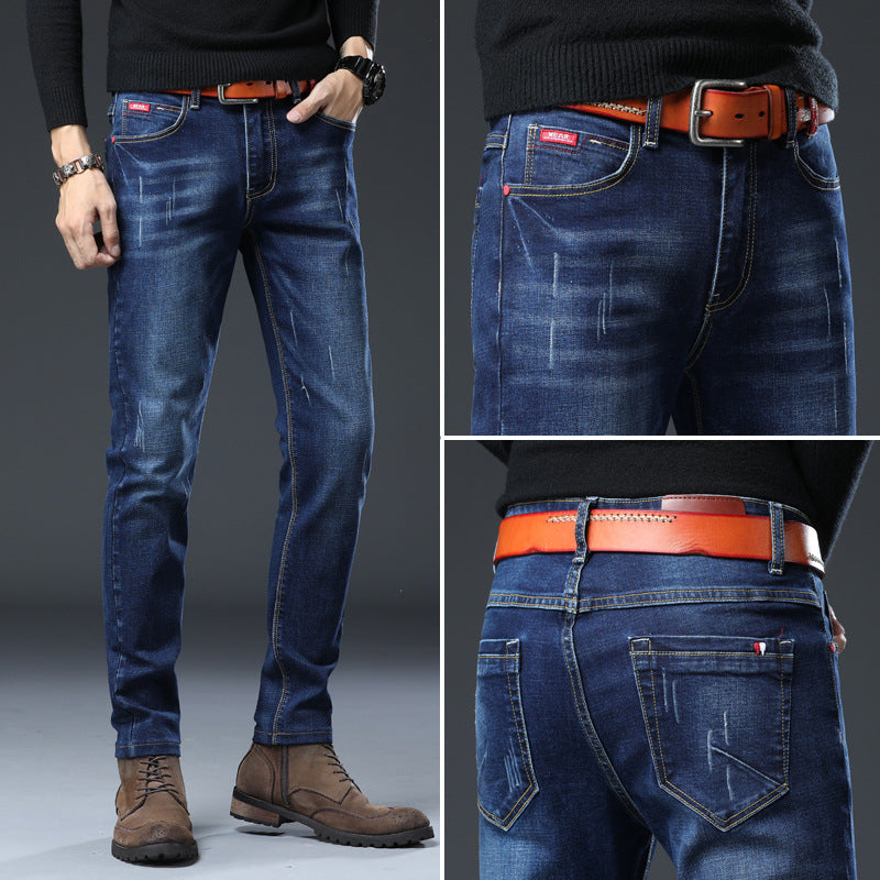 Men’s Slim Fit Stretch Jeans – Fashion Casual Denim Pants