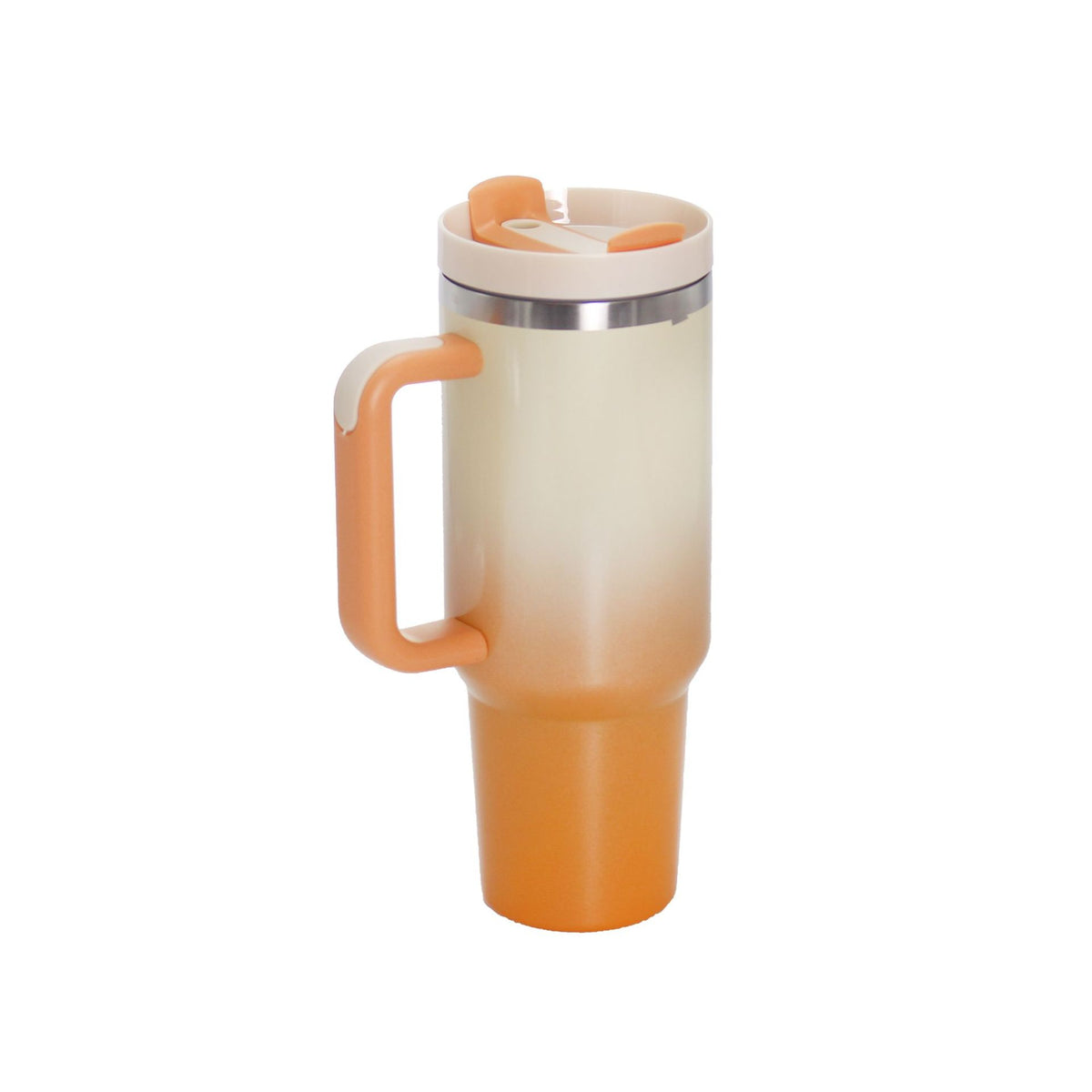 40oz Stainless Steel Travel Mug with Straw & Handle – Insulated 1200ML Tumbler