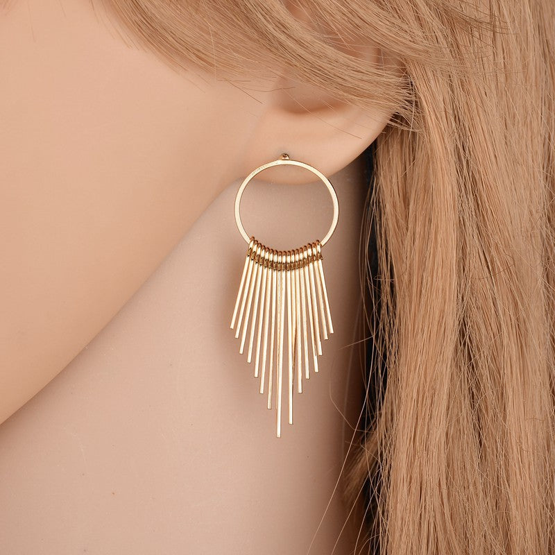 Tassel & Geometric Earrings for Women – Modern Dangle Statement Jewelry