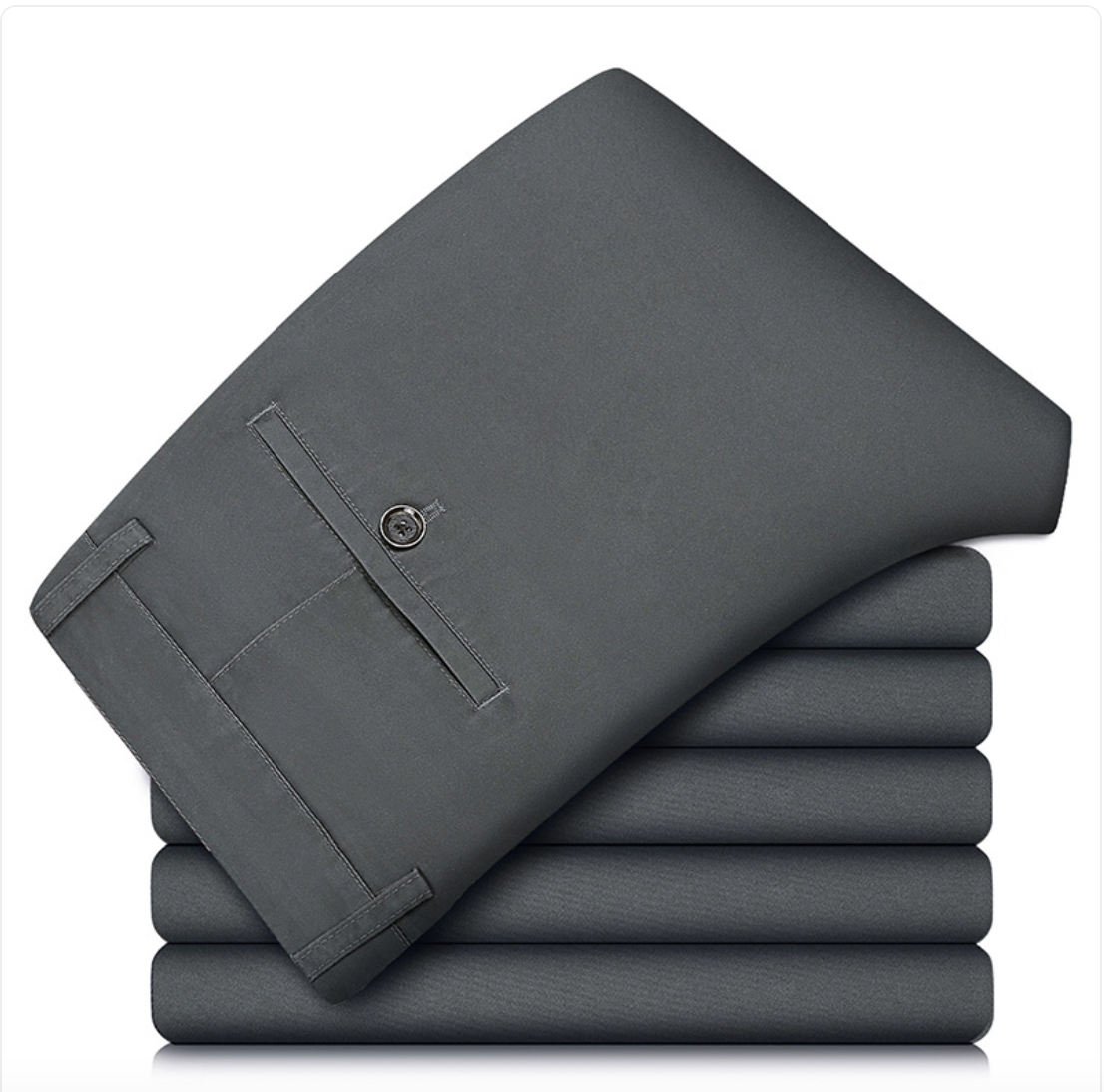 Men’s Straight Loose Cotton Pants – Relaxed Casual Trousers