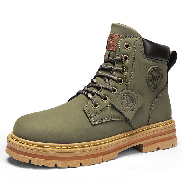 Unisex Big Yellow Martin Boots – Bold Couple Casual Footwear