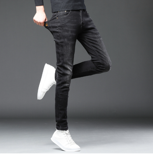 Men’s Korean Casual Stretch Trousers – Slim-Fit Everyday Pants – USA