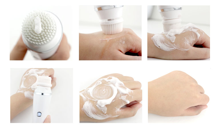Multifunctional Facial Cleansing Brush – 3-in-1 Waterproof Skincare & Face Massage Device