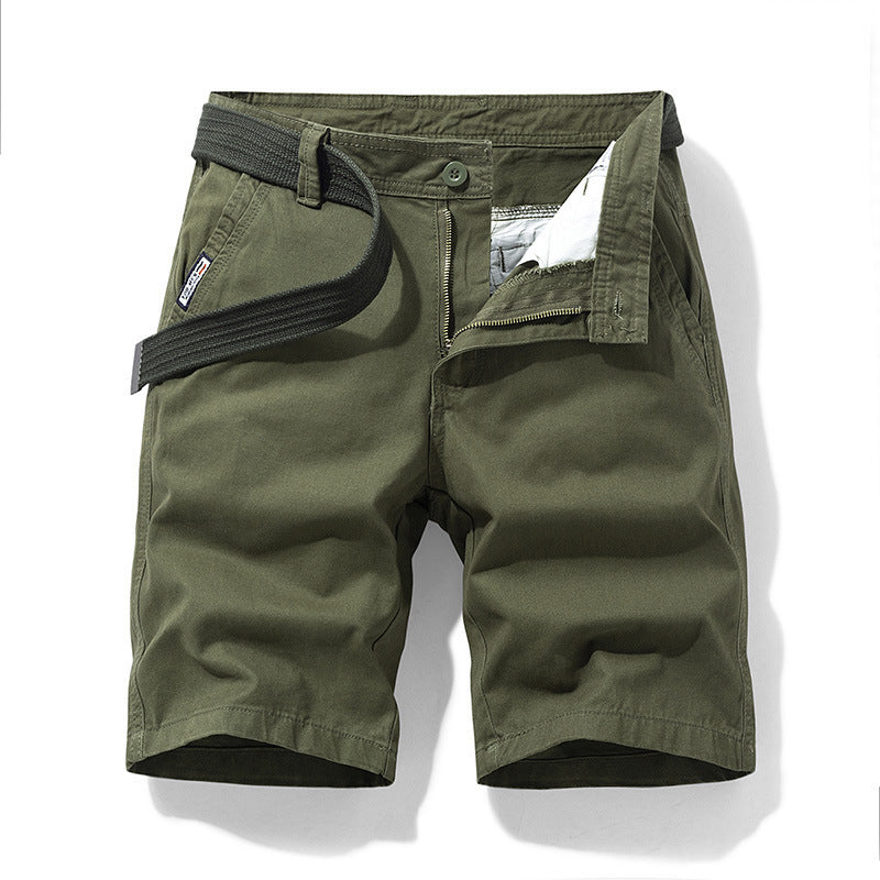 Men’s Vintage Loose-Fit Cotton Cargo Shorts – USA