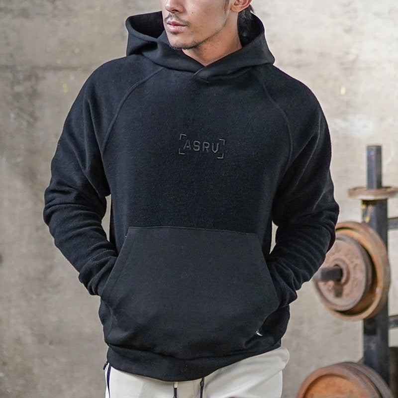 Men’s 95% Cotton Hooded Sweater – Loose-Fit Solid Color Casual Pullover, 3 Colors, M–3XL