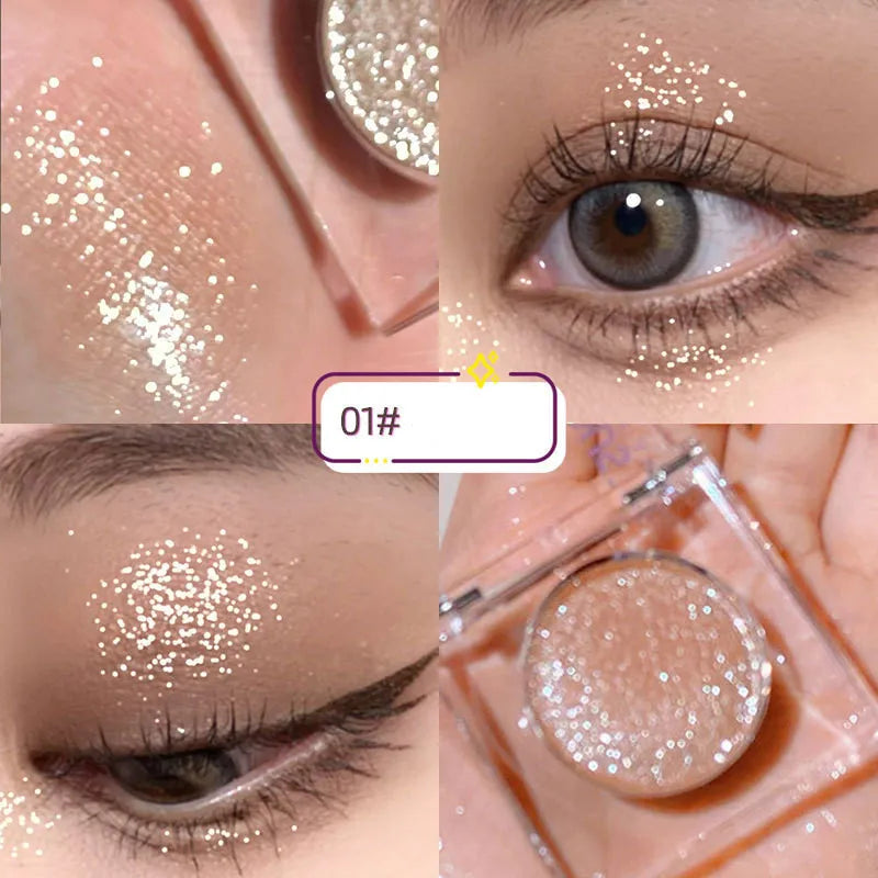 Monochrome Shimmer Eyeshadow – Portable Single-Color Cream Eyeshadow
