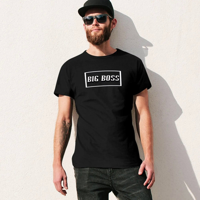 Big Boss Box Design Men’s Stretch T-Shirt – Casual Graphic Tee, S–4XL
