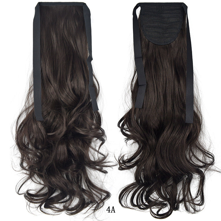 50cm Invisible Ponytail Hair Extension for Women – High-Temperature Silk, 47 Colors