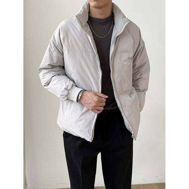 Men’s Lightweight Short Loose Down Jacket – Casual Winter Outerwear – USA