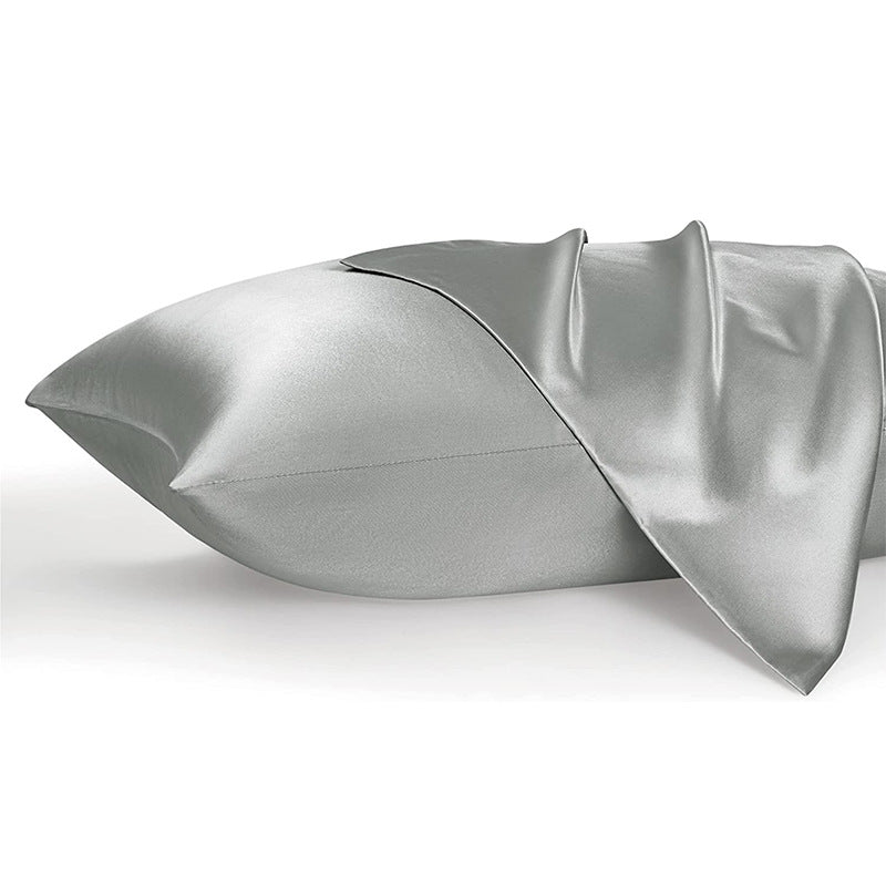Solid Color Silk Envelope Pillowcase – Single Pack Elegant Pillow Cover