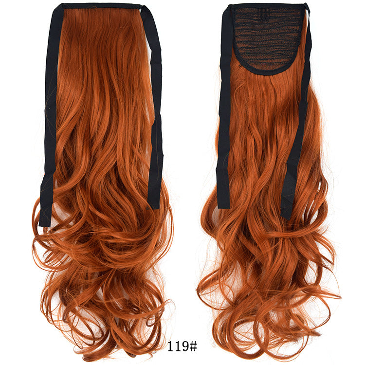 50cm Invisible Ponytail Hair Extension for Women – High-Temperature Silk, 47 Colors