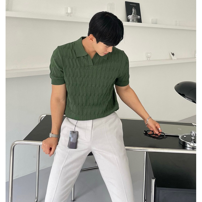 Men’s Breathable Polo Collar Shirt – Lightweight Half Sleeve Casual Polo, M–3XL
